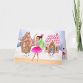 De Nutcracker Sugar Plum Fairy Ballet Kerstmis Feestdagen Kaart (Voorkant)