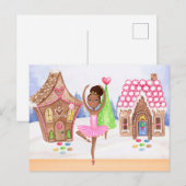 De Nutcracker Sugar Plum Fairy Ballet Kerstmis Feestdagenkaart (Voorkant / Achterkant)