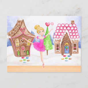 De Nutcracker Sugar Plum Fairy Ballet Kerstmis Feestdagenkaart
