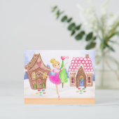 De Nutcracker Sugar Plum Fairy Ballet Kerstmis Feestdagenkaart (Staand voorkant)