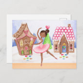 De Nutcracker Sugar Plum Fairy Ballet Kerstmis Feestdagenkaart (Voorkant / Achterkant)