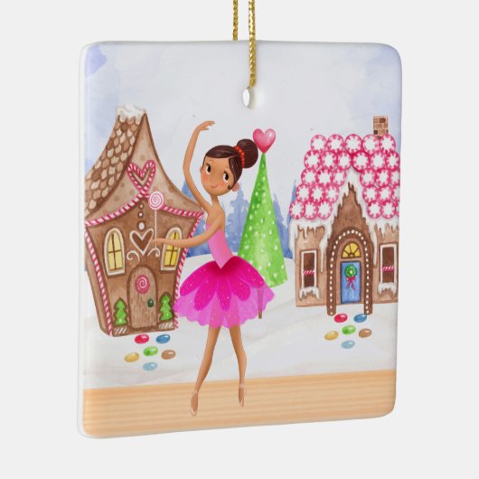 De Nutcracker Sugar Plum Fairy Ballet Kerstmis Keramisch Ornament (Rechts)