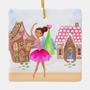 De Nutcracker Sugar Plum Fairy Ballet Kerstmis Keramisch Ornament