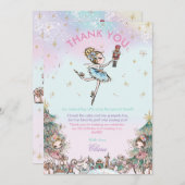 De Nutcracker Sugar Plum Fairy Birthday Bedankkaart (Voorkant / Achterkant)