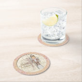 De Nutcracker Suite - Roze Sequins Paper Onderzett Ronde Kartonnen Onderzetter (Insitu)