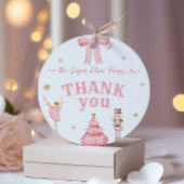 De Nutcracker Winter Onederland 1e verjaardag Bedankjes Labels