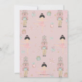 De Nutcracker Winter Onederland 1e verjaardag Bedankkaart (Achterkant)