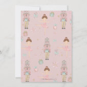 De Nutcracker Winter Onederland 1e verjaardag Bedankkaart (Achterkant)