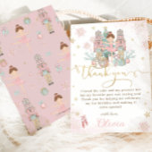 De Nutcracker Winter Onederland 1e verjaardag Bedankkaart