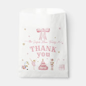 De Nutcracker Winter Onederland 1e verjaardag Bedankzakje (Voorkant)