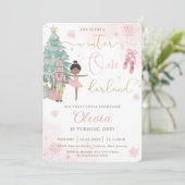 De Nutcracker Winter Onederland 1e verjaardag Kaart (Staand voorkant)