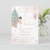 De Nutcracker Winter Onederland 1e verjaardag Kaart (Staand voorkant)