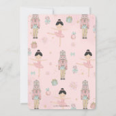 De Nutcracker Winter Onederland 1e verjaardag Kaart (Achterkant)