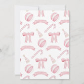 De Nutcracker Winter Onederland 1e verjaardag Kaart (Achterkant)