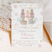 De Nutcracker Winter Onederland 1e verjaardag Kaart