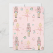 De Nutcracker Winter Onederland 1e verjaardag Kaart (Achterkant)