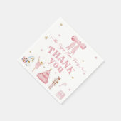 De Nutcracker Winter Onederland 1e verjaardag Servet (Hoek)