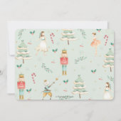 De Nutcracker Winter Onederland 1st Birthday Inv Kaart (Achterkant)