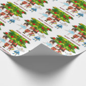 De Nutkraker, Clara, Mouse King Ballet Kerstmis Cadeaupapier (Hoek)