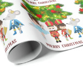 De Nutkraker, Clara, Mouse King Ballet Kerstmis Cadeaupapier (Rol Hoek)