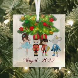 De Nutkraker, Clara, Mouse King Ballet Kerstmis Glas Ornament