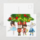 De Nutkraker, Clara, Soldaat, Muis King Ballet Feestdagenkaart (Voorkant / Achterkant)