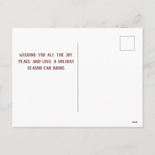 De Nutkraker, Clara, Soldier en Muiskoning Feestdagenkaart (Achterkant)