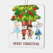 De Nutkraker, Clara, Soldier en Muiskoning Keramisch Ornament (Links)