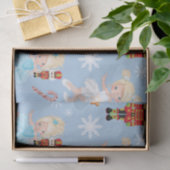 De Nutkraker Karakters Blue Winter Kerstmis Tissuepapier (Geschenk)