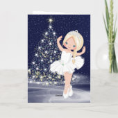 De Nutkraker Snow Queen Ballerina Kerstmis Feestdagen Kaart (Achterkant)