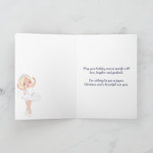 De Nutkraker Snow Queen Ballerina Kerstmis Feestdagen Kaart (Binnen)