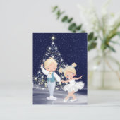 De Nutkraker Snow Queen en Cavalier Feestdagenkaart (Staand voorkant)