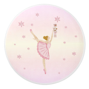 De Nutkraker Suite - Ballerina Ceramic Knob. Keramische Knop