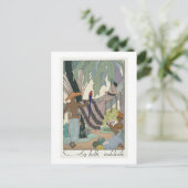 De nutteloze schoonheid (pochoir print) briefkaart (Staand voorkant)