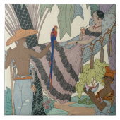 De nutteloze schoonheid (pochoir print) tegeltje (Voorkant)