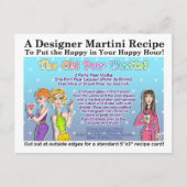 De O! Pear Martini Recipe Briefkaart (Voorkant)