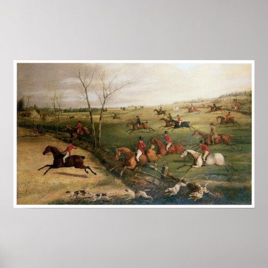 De Oakley Hunt, Henry Thomas Alken Poster (Voorkant)