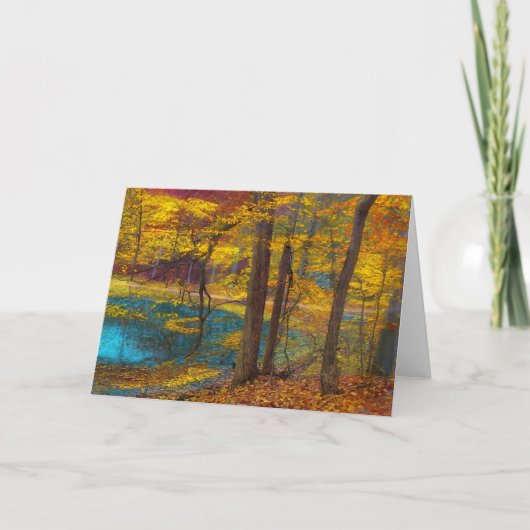 De Oase van de herfst Kaart (Voorkant)