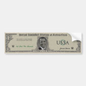 De Obama-dollar Bumpersticker (Voorkant)