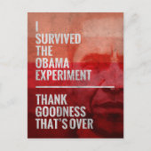 De Obama-experiment Briefkaart (Voorkant)