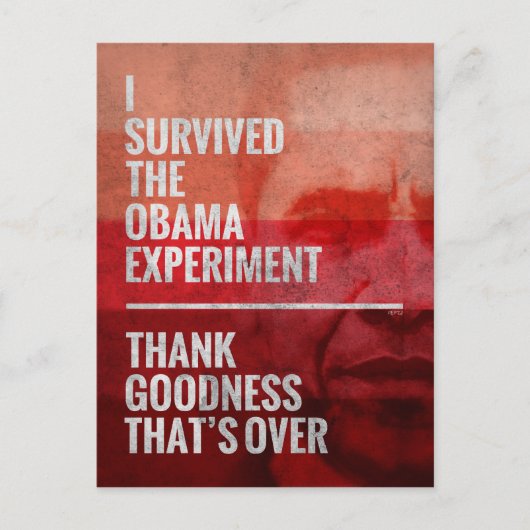 De Obama-experiment Briefkaart (Voorkant)