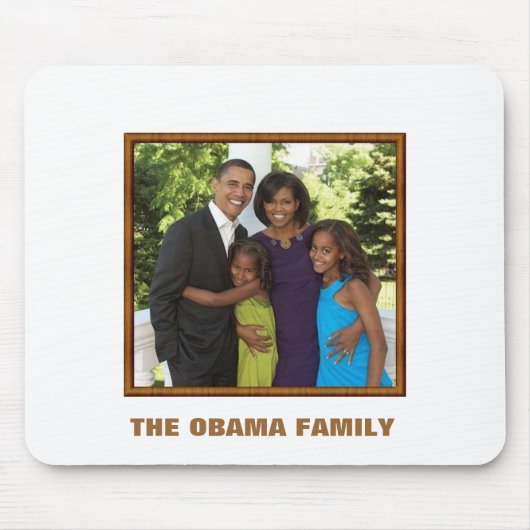 DE OBAMA-FAMILIE - Gepersonaliseerd Muismat (Voorkant)