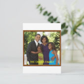 DE OBAMA-GEZIN BRIEFKAART (Staand voorkant)