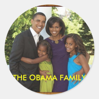 DE OBAMA-GEZIN RONDE STICKER
