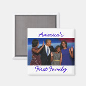 De Obama's: Amerika's 1e Familie Magneet (Voorkant / Achterkant)