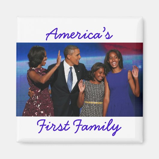 De Obama's: Amerika's 1e Familie Magneet (Voorkant)