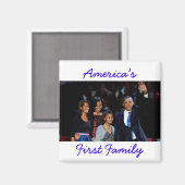 De Obama's: Amerika's 1e Familie Magneet (Voorkant / Achterkant)