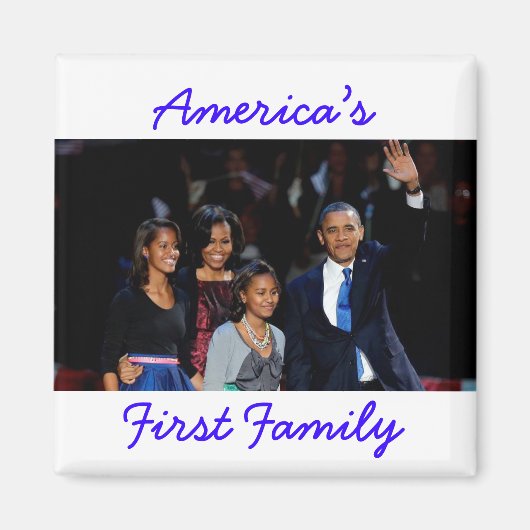 De Obama's: Amerika's 1e Familie Magneet (Voorkant)