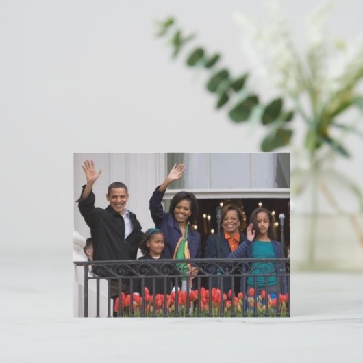 De Obamas Briefkaart (Staand voorkant)
