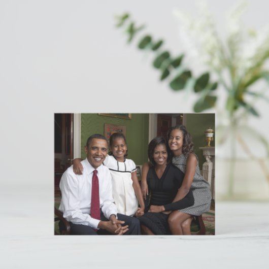 De Obamas Briefkaart (Staand voorkant)